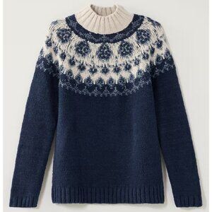 J. Jill Fair Isle Mock-Neck Sweater